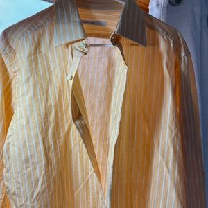 Mens Alexander McQueen yellow button down
